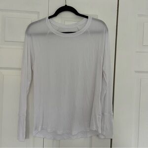 Aerie White Long Sleeve Active Top